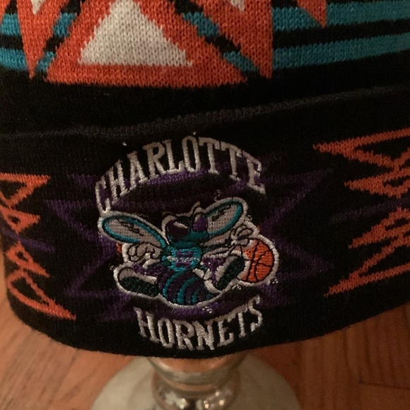 Charlotte Hornets Pom Beanie Hat - Picture 2 of 6